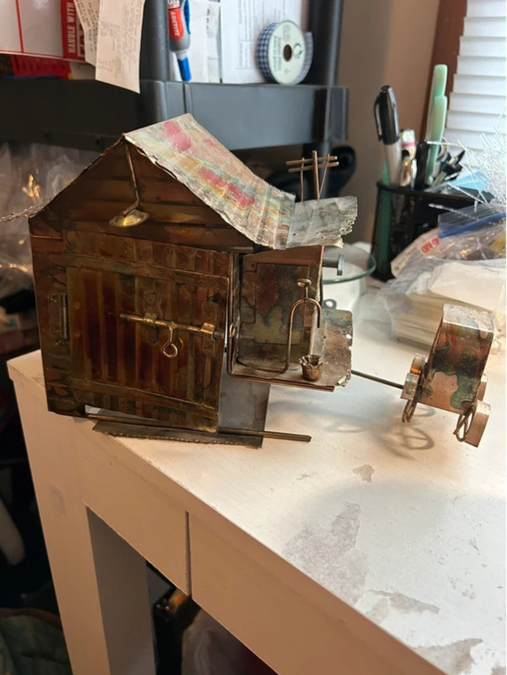 1970s copper car music box